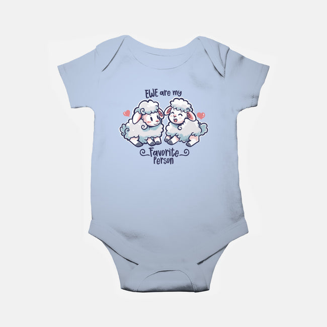 Ewe Are My Favorite Person-baby basic onesie-TechraNova
