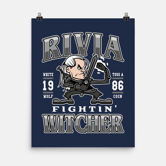 Fighting Witcher-none matte poster-Olipop