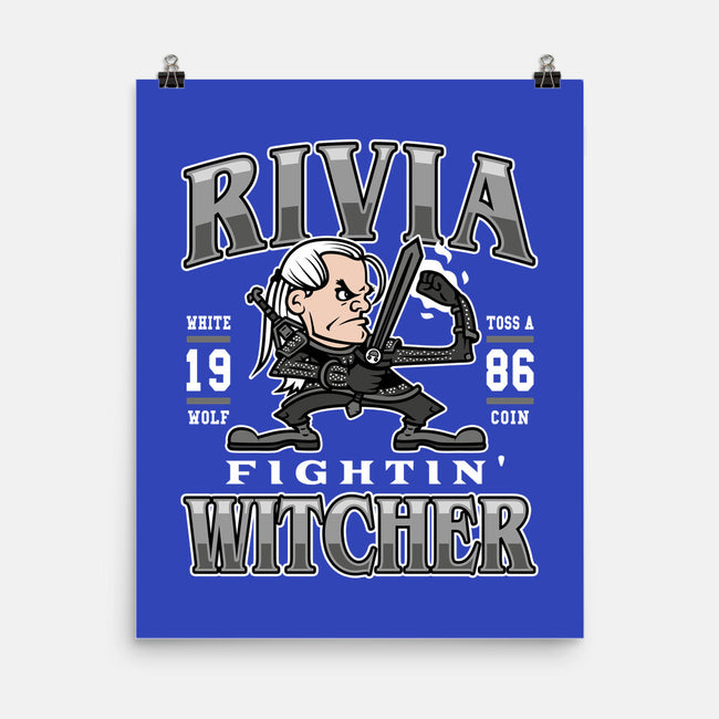 Fighting Witcher-none matte poster-Olipop