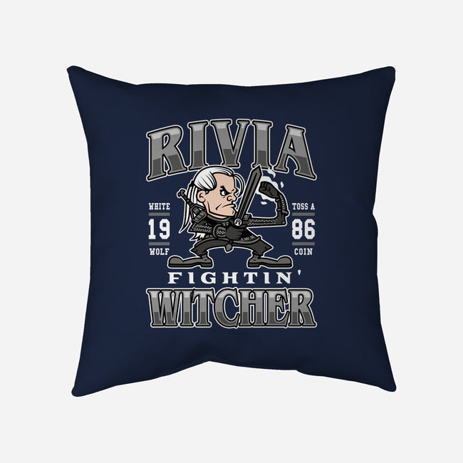 Fighting Witcher-none removable cover w insert throw pillow-Olipop