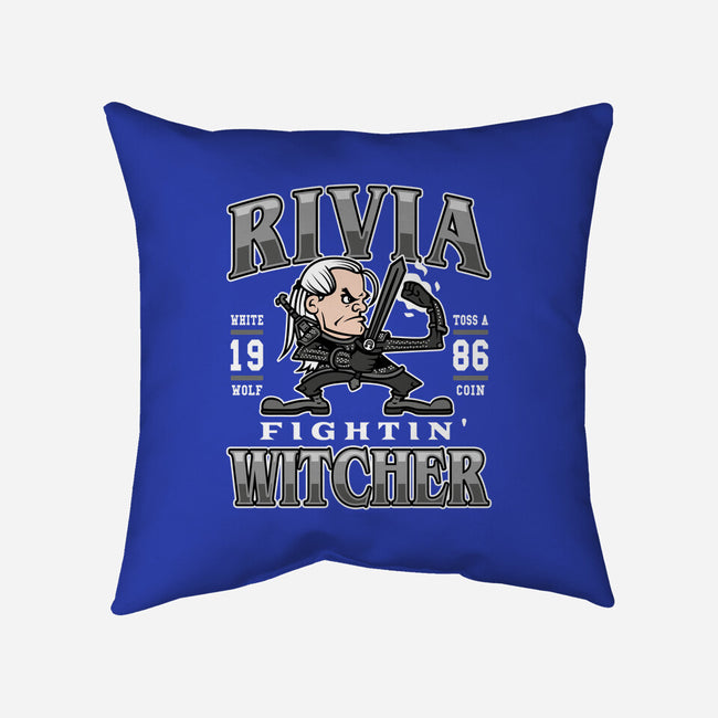 Fighting Witcher-none removable cover w insert throw pillow-Olipop