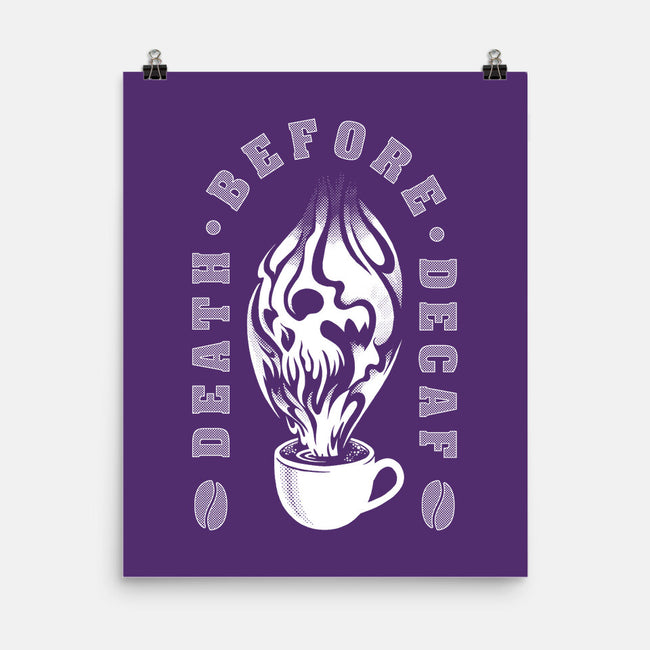 Death Before Decaf-none matte poster-DCLawrence