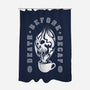 Death Before Decaf-none polyester shower curtain-DCLawrence