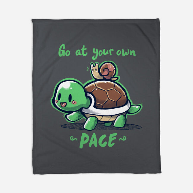 Go At Your Own Pace-none fleece blanket-TechraNova