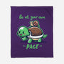 Go At Your Own Pace-none fleece blanket-TechraNova