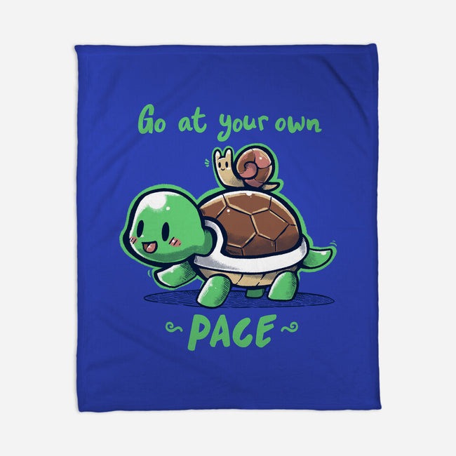 Go At Your Own Pace-none fleece blanket-TechraNova