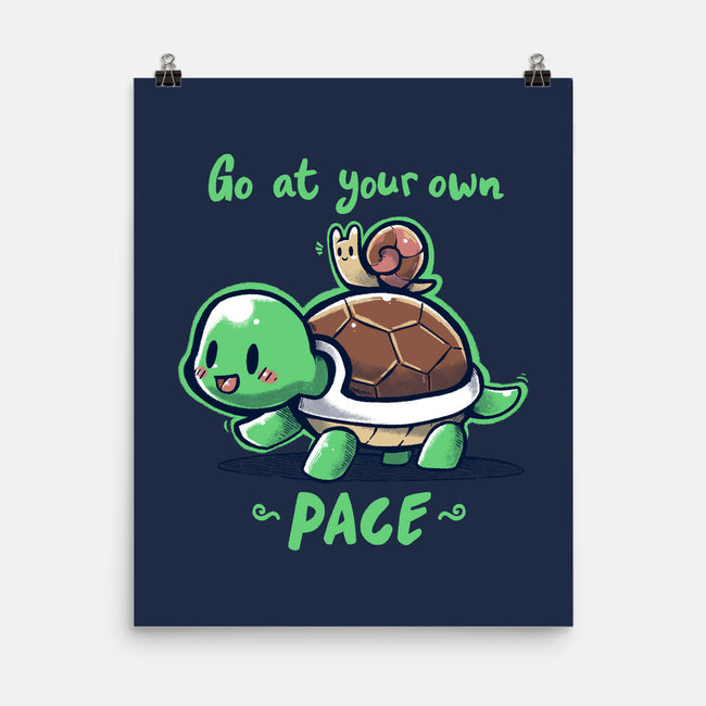 Go At Your Own Pace-none matte poster-TechraNova