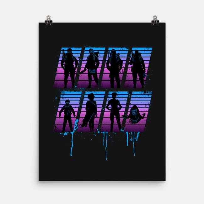 Retro Busters-none matte poster-rocketman_art