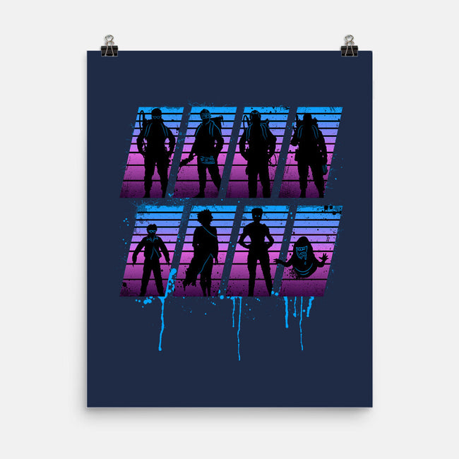 Retro Busters-none matte poster-rocketman_art