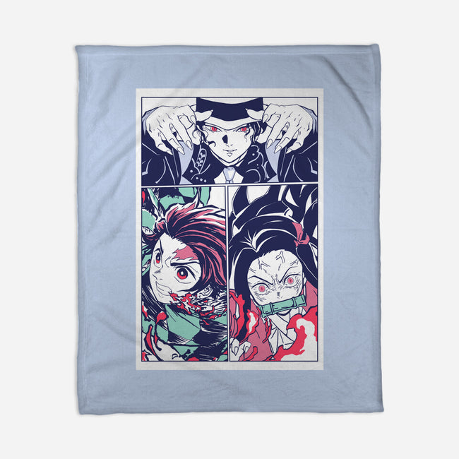 Defeat The Demon-none fleece blanket-Jelly89
