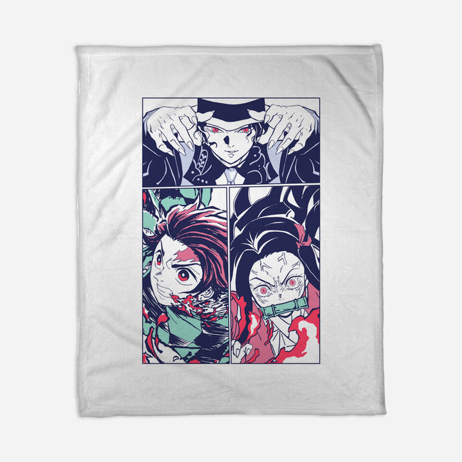 Defeat The Demon-none fleece blanket-Jelly89