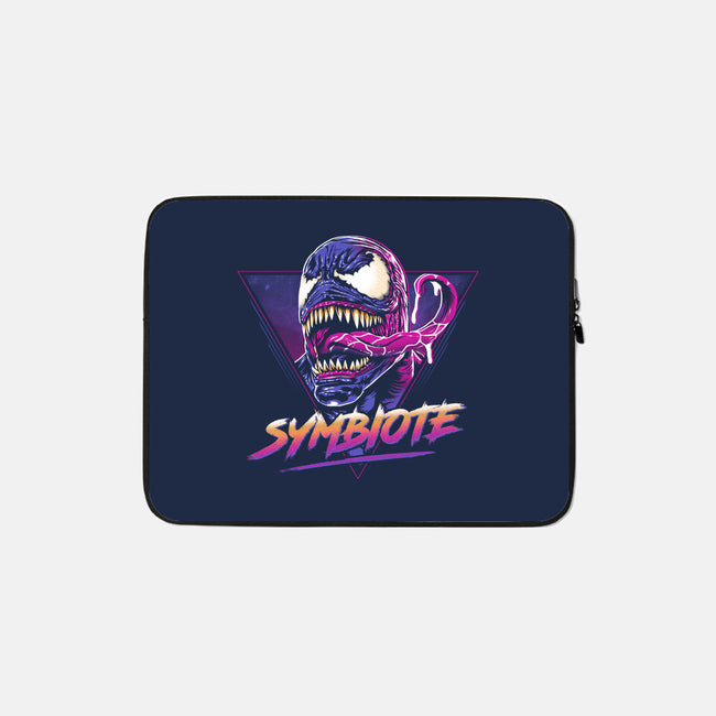 Retro Symbiote-none zippered laptop sleeve-ddjvigo