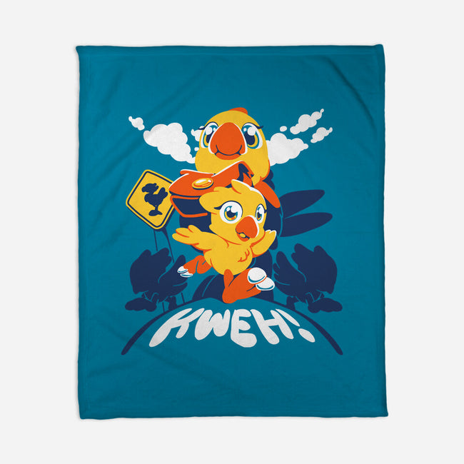 Kweh Chocobo-none fleece blanket-estudiofitas