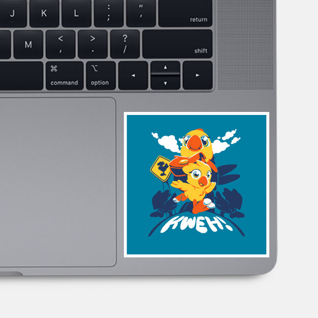 Kweh Chocobo-none glossy sticker-estudiofitas
