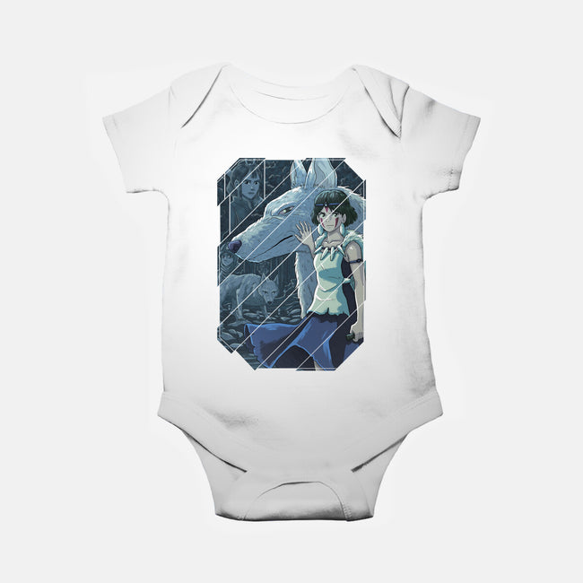 Mononoke Tiles-baby basic onesie-danielmorris1993