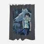 Mononoke Tiles-none polyester shower curtain-danielmorris1993