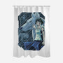Mononoke Tiles-none polyester shower curtain-danielmorris1993