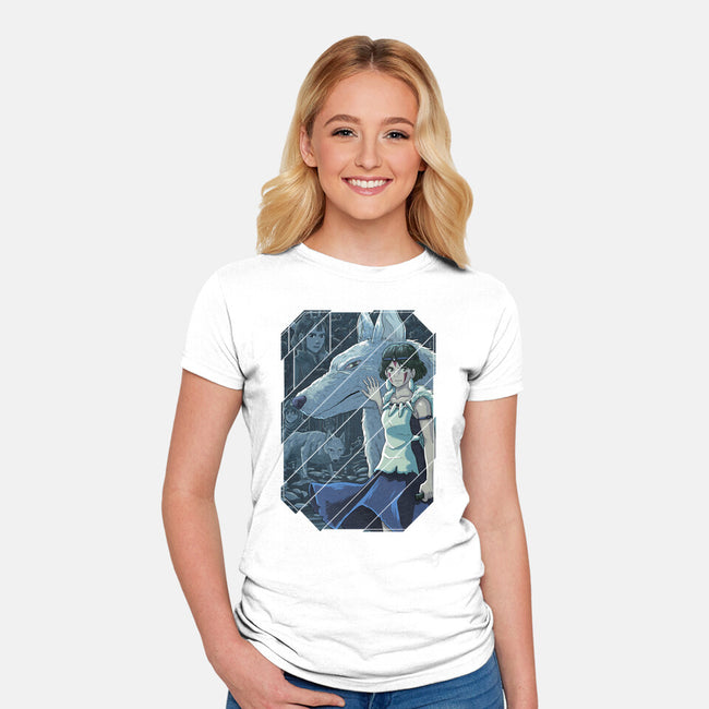 Mononoke Tiles-womens fitted tee-danielmorris1993