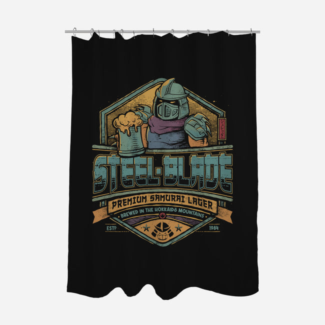 Steel Blade Lager-none polyester shower curtain-teesgeex