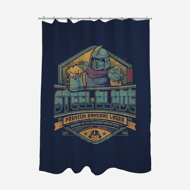 Steel Blade Lager-none polyester shower curtain-teesgeex