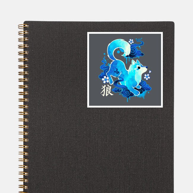 Wolf Spirit-none glossy sticker-NemiMakeit