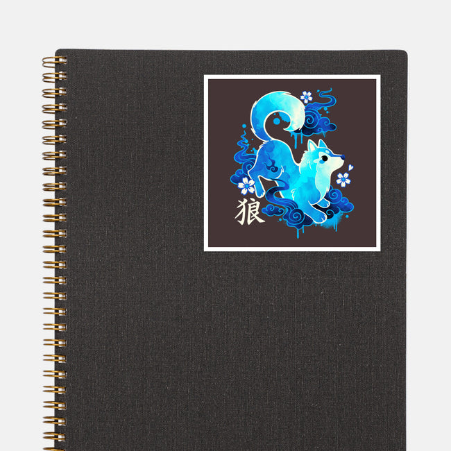 Wolf Spirit-none glossy sticker-NemiMakeit