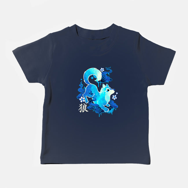Wolf Spirit-baby basic tee-NemiMakeit
