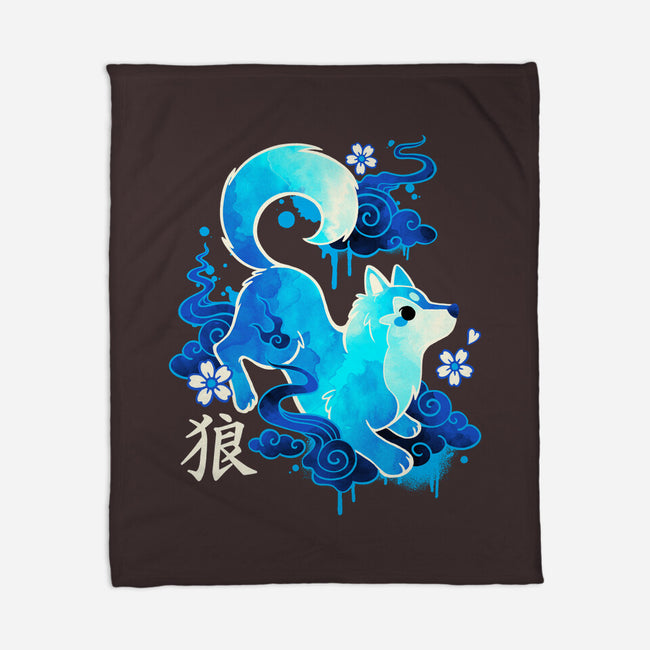 Wolf Spirit-none fleece blanket-NemiMakeit
