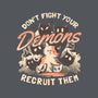 Recruit Your Demons-womens fitted tee-eduely