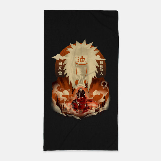 Attack Of Toad Sage-none beach towel-hypertwenty