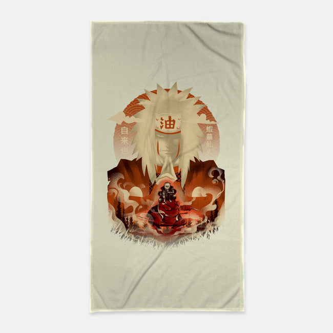 Attack Of Toad Sage-none beach towel-hypertwenty