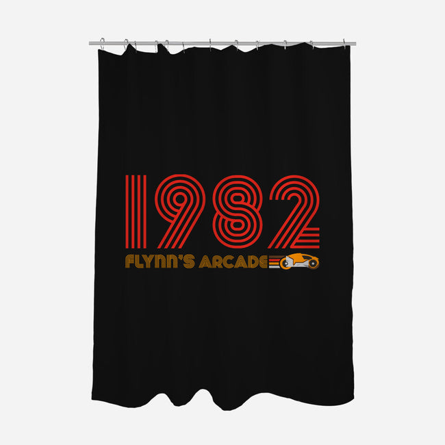 Flynn's Arcade 1982-none polyester shower curtain-DrMonekers