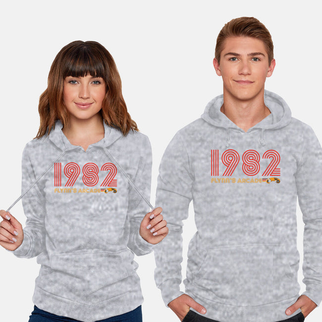 Flynn's Arcade 1982-unisex pullover sweatshirt-DrMonekers