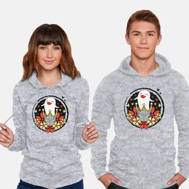 Crowned Hu Tao Ghost-unisex pullover sweatshirt-Logozaste
