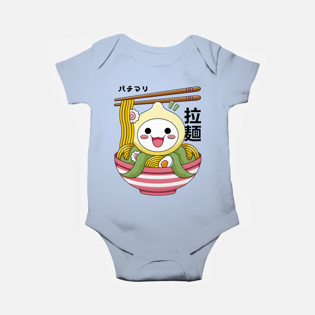 Kawaii Onion Octopus Ramen-baby basic onesie-Logozaste