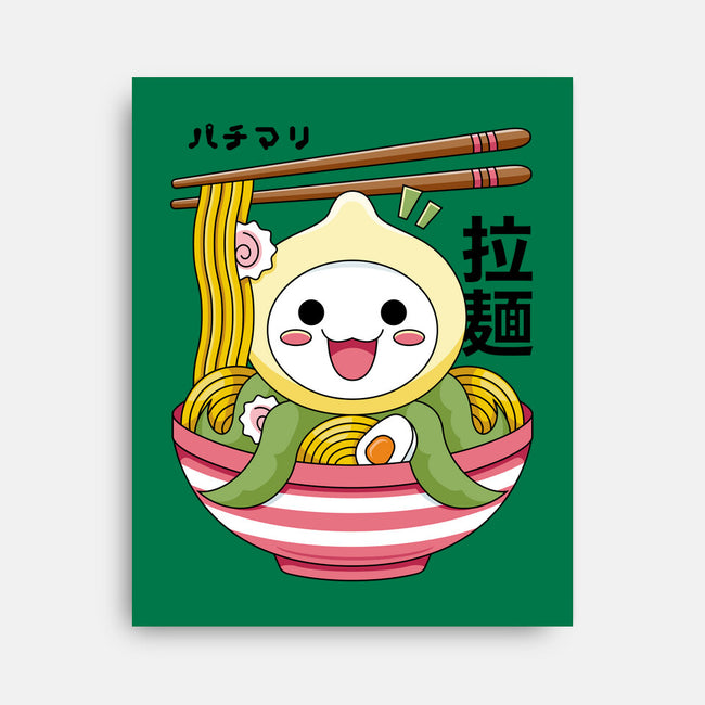 Kawaii Onion Octopus Ramen-none stretched canvas-Logozaste