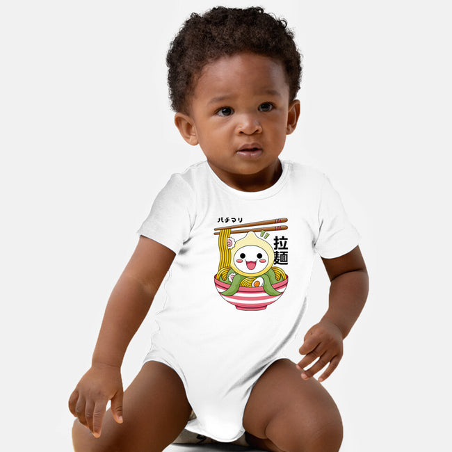 Kawaii Onion Octopus Ramen-baby basic onesie-Logozaste