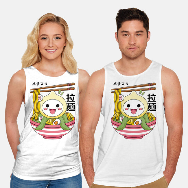 Kawaii Onion Octopus Ramen-unisex basic tank-Logozaste