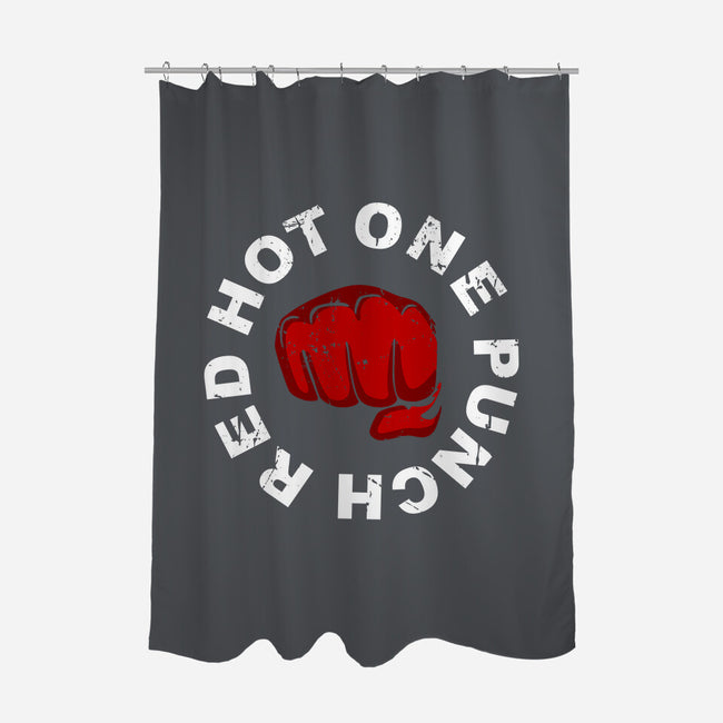 Red Hot One Punch-none polyester shower curtain-Melonseta