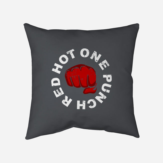 Red Hot One Punch-none removable cover w insert throw pillow-Melonseta