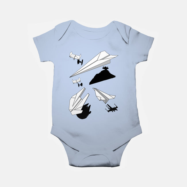 Paper Wars-baby basic onesie-DrMonekers