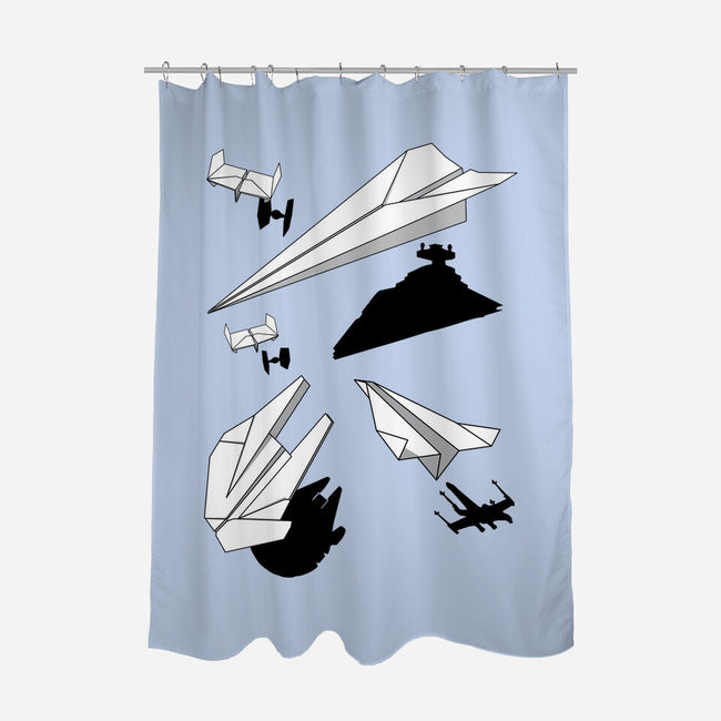 Paper Wars-none polyester shower curtain-DrMonekers