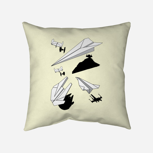 Paper Wars-none removable cover throw pillow-DrMonekers