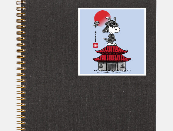 Beagle Samurai Sumi-E