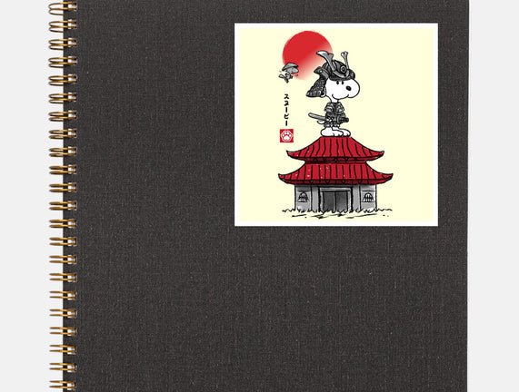 Beagle Samurai Sumi-E