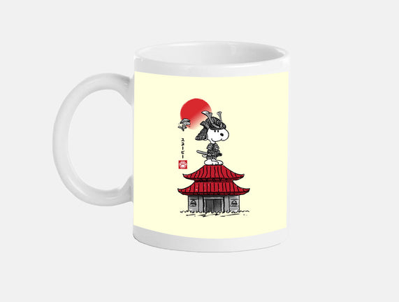 Beagle Samurai Sumi-E