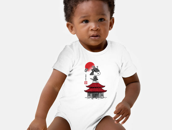 Beagle Samurai Sumi-E