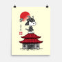 Beagle Samurai Sumi-E-none matte poster-DrMonekers