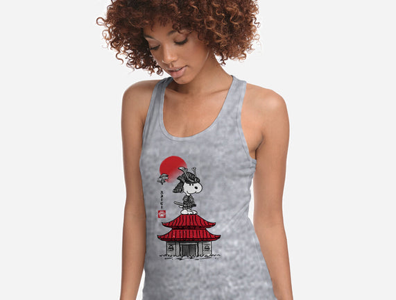 Beagle Samurai Sumi-E