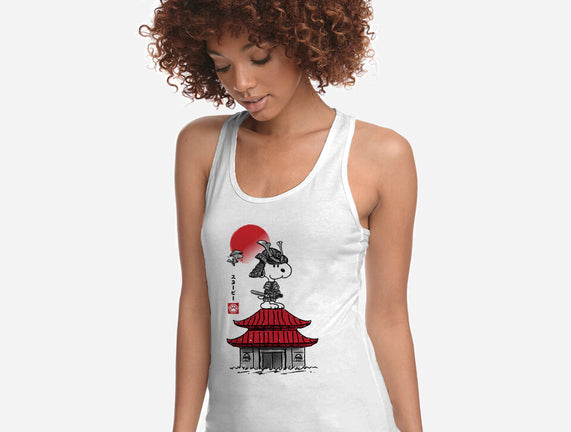 Beagle Samurai Sumi-E